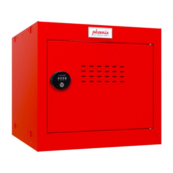 Phoenix CL0344RRC Size 1 Red Cube Locker with Combination Lock