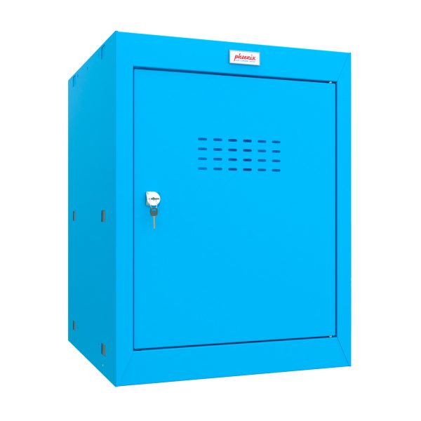 Phoenix CL0544BBK Size 2 Blue Cube Locker with Key Lock