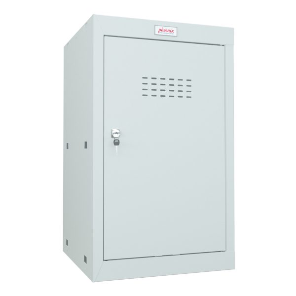 Phoenix CL0644GGK Size 3 Light Grey Cube Locker with Key Lock