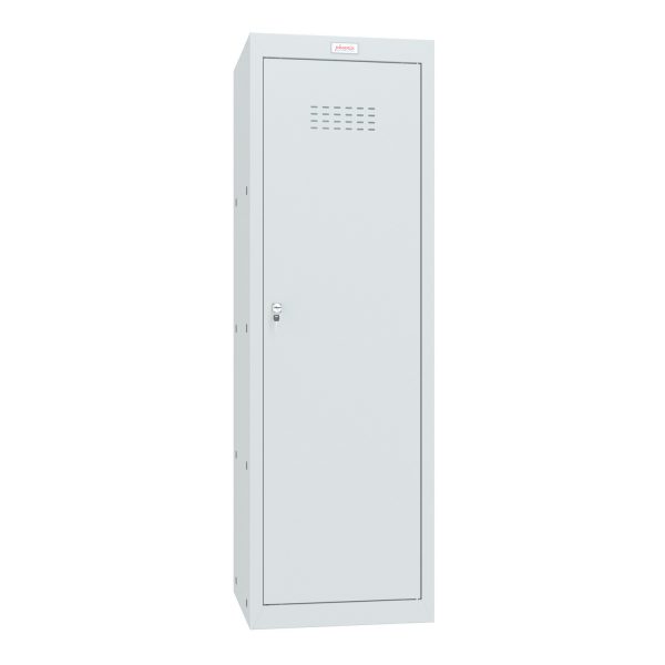 Phoenix CL1244GGK Size 4 Light Grey Cube Locker with Key Lock