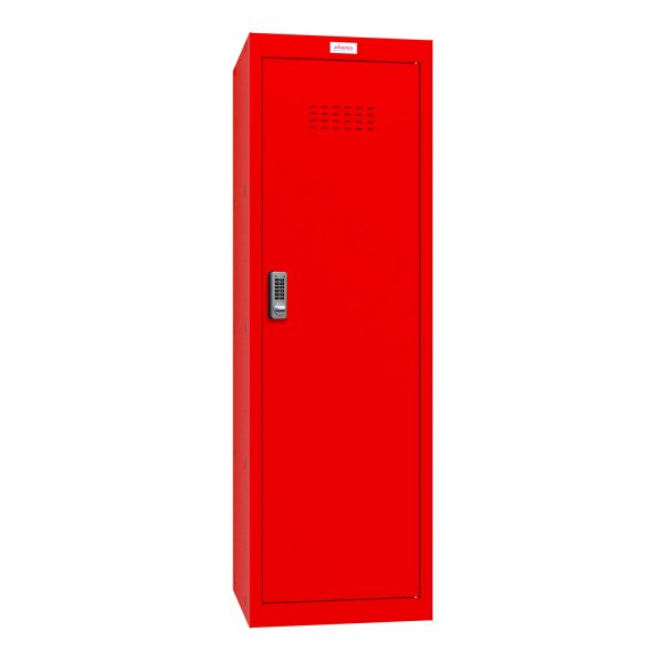 Phoenix CL1244RRE Size 4 Red Cube Locker with Electronic Lock
