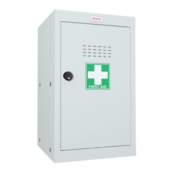 Phoenix MC0644GGC Size 3 Light Grey Medical Cube Locker with Combination Lock