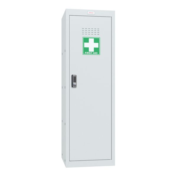 Phoenix MC1244GGE Size 4 Light Grey Medical Cube Locker with Electronic Lock
