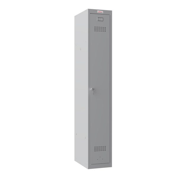 Phoenix PL 300D Series PL1133GGK 1 Column 1 Door Personal locker in Grey with Key Lock