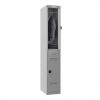 Phoenix PL 300D Series PL1233GGC 1 Column 2 Door Personal locker in Grey with Combination Lock 2