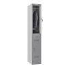 Phoenix PL 300D Series PL1233GGK 1 Column 2 Door Personal locker in Grey with Key Lock 2