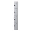 Phoenix PL 300D Series PL1433GGC 1 Column 4 Door Personal locker in Grey with Combination Lock 0
