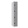Phoenix PL 300D Series PL1433GGC 1 Column 4 Door Personal locker in Grey with Combination Lock 1