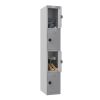 Phoenix PL 300D Series PL1433GGC 1 Column 4 Door Personal locker in Grey with Combination Lock 2