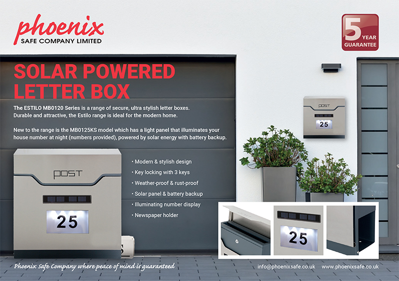 Solar Powered Letter Box